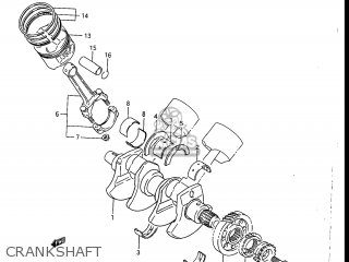 CRANKSHAFT - GV1200GLF MADURA 1986 (G) USA (E03)