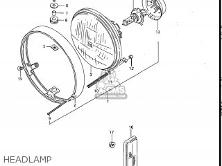 HEADLAMP - GV1200GLF MADURA 1986 (G) USA (E03)