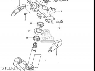 STEERING STEM - GV1200GLF MADURA 1986 (G) USA (E03)
