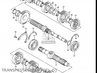 TRANSMISSION (MODEL G) - GV1200GLF MADURA 1986 (G) USA (E03)