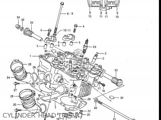 CYLINDER HEAD (REAR) - GV1200GLF2 MADURA 1985 (F) USA (E03)