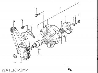 WATER PUMP - GV1200GLF2 MADURA 1985 (F) USA (E03)