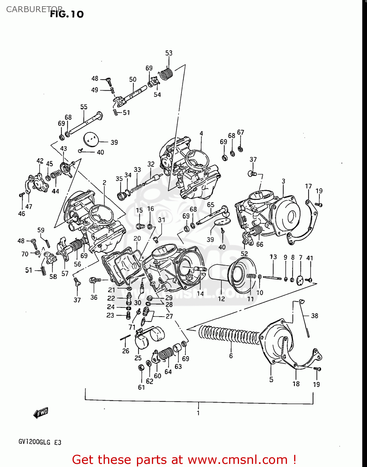 CARBURETOR GV1200GLF2 MADURA 1986 (G) USA (E03)
