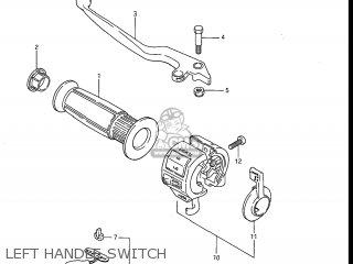 LEFT HANDLE SWITCH - GV1200GLF2 MADURA 1986 (G) USA (E03)