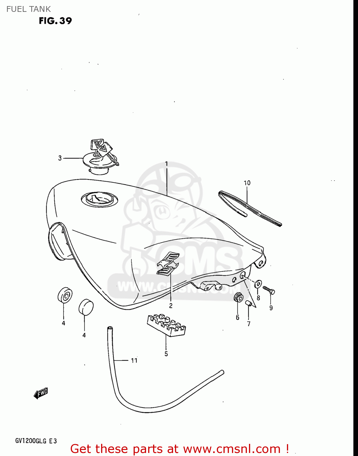 FUEL TANK GV1200GLG MADURA 1985 (F) USA (E03)