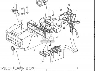 PILOT LAMP BOX - GV1200GLG MADURA 1985 (F) USA (E03)