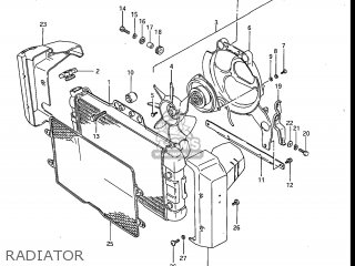 RADIATOR - GV1200GLG MADURA 1985 (F) USA (E03)