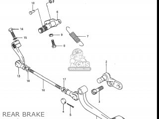 REAR BRAKE - GV1200GLG MADURA 1985 (F) USA (E03)