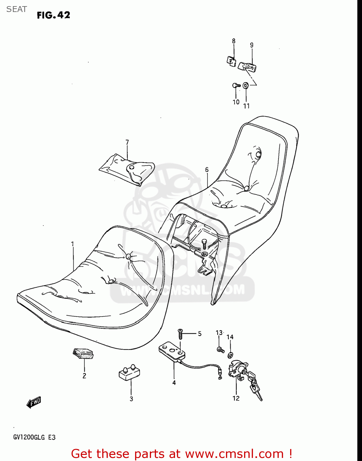 SEAT GV1200GLG MADURA 1986 (G) USA (E03)