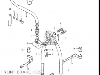 FRONT BRAKE HOSE - GV1200GLG MADURA 1986 (G) USA (E03)