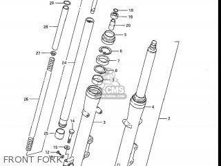 FRONT FORK - GV1200GLG MADURA 1986 (G) USA (E03)
