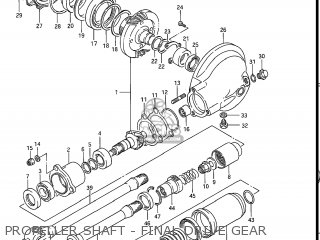 PROPELLER SHAFT - FINAL DRIVE GEAR - GV1200GLG MADURA 1986 (G) USA (E03)