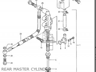 REAR MASTER CYLINDER - GV1200GLG MADURA 1986 (G) USA (E03)