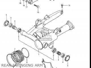 REAR SWINGING ARM - GV1200GLG MADURA 1986 (G) USA (E03)