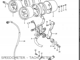 SPEEDOMETER - TACHOMETER - GV1200GLG MADURA 1986 (G) USA (E03)