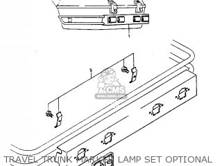 TRAVEL TRUNK MARKER LAMP SET OPTIONAL - GV1400GC 1986 (G) (E01)