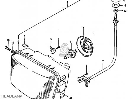HEADLAMP - GV1400GC 1986 (G) (E01)