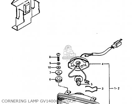 CORNERING LAMP GV1400GCG/GCH - GV1400GC 1986 (G) (E01)