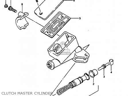 CLUTCH MASTER CYLINDER - GV1400GC 1986 (G) (E01)