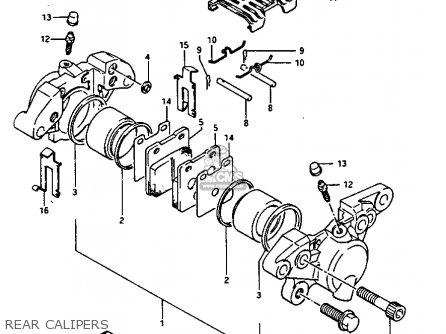 REAR CALIPERS - GV1400GC 1986 (G) (E01)