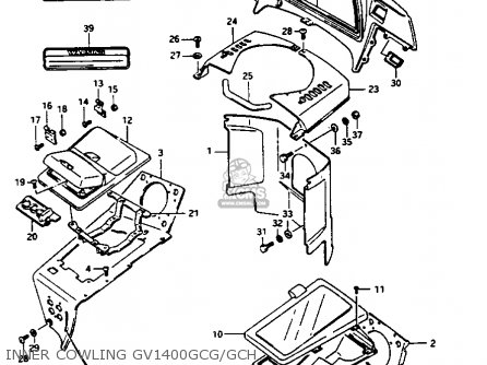 INNER COWLING GV1400GCG/GCH - GV1400GC 1986 (G) (E01)