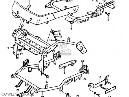 COWLING BRACE - GV1400GC 1986 (G) (E01)
