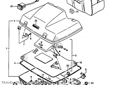TRAVEL TRUNK GV1400GCG - GV1400GC 1986 (G) (E01)