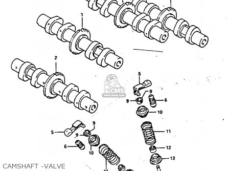 CAMSHAFT -VALVE - GV1400GC 1986 (G) (E01)