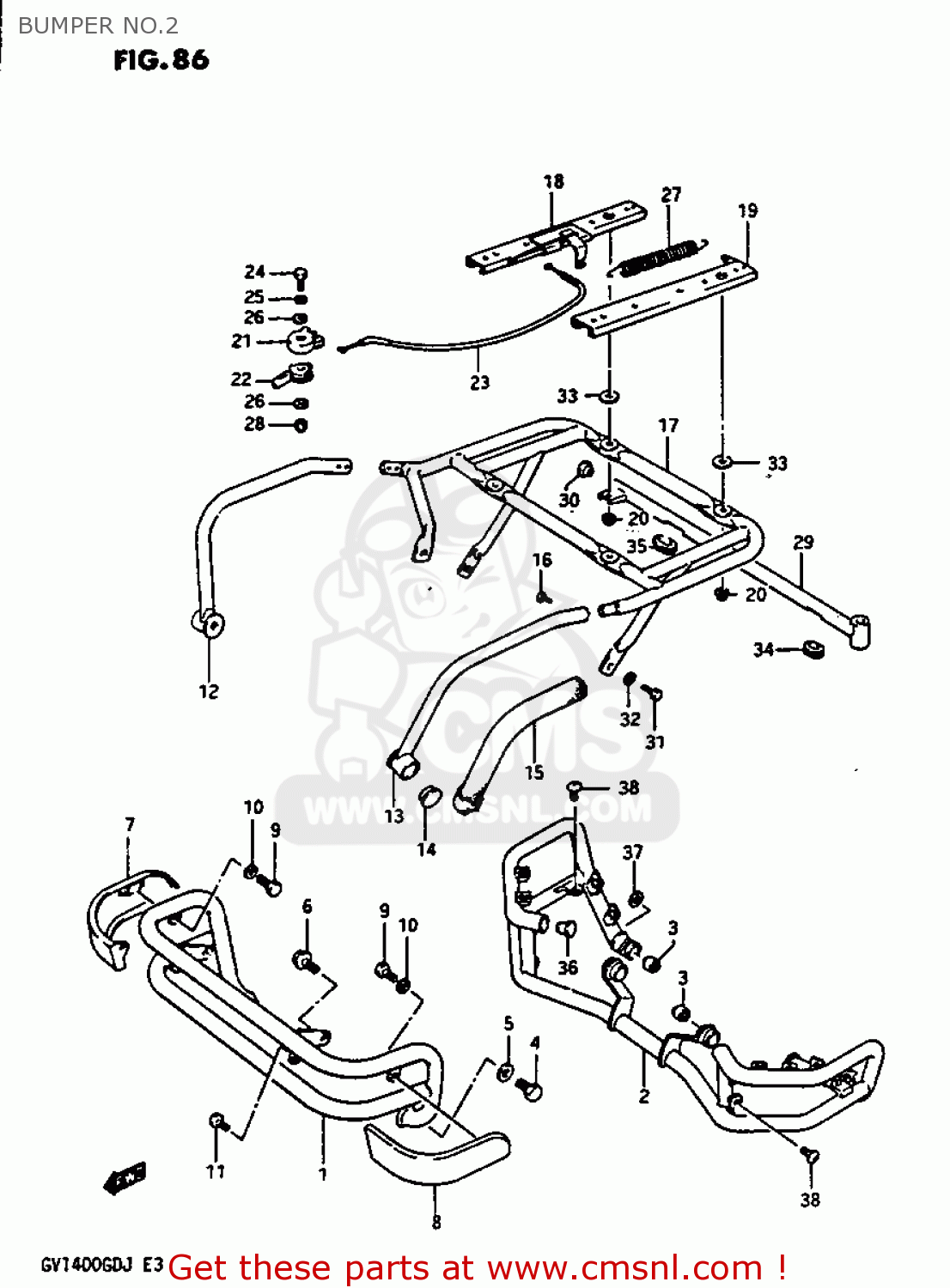 BUMPER NO.2 GV1400GC 1987 (H) (E01)