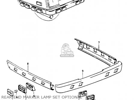 REAR END MARKER LAMP SET OPTIONAL - GV1400GC 1987 (H) (E01)