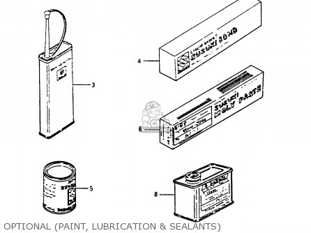 OPTIONAL (PAINT, LUBRICATION & SEALANTS) - GV1400GC 1987 (H) (E01)