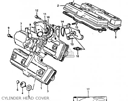CYLINDER HEAD COVER - GV1400GC 1987 (H) (E01)