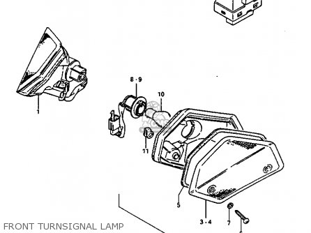 FRONT TURNSIGNAL LAMP - GV1400GC 1987 (H) (E01)