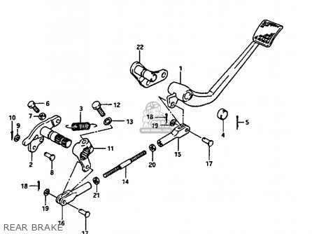 REAR BRAKE - GV1400GC 1987 (H) (E01)