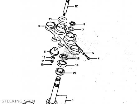 STEERING STEM - GV1400GC 1987 (H) (E01)