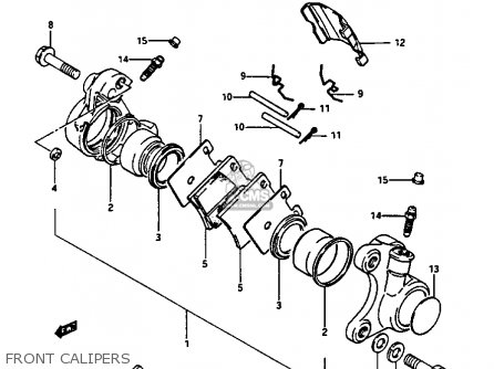 FRONT CALIPERS - GV1400GC 1987 (H) (E01)