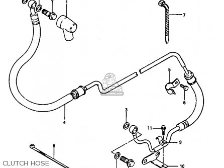 CLUTCH HOSE - GV1400GC 1987 (H) (E01)