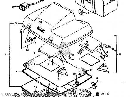 TRAVEL TRUNK GV1400GDG/GTG - GV1400GC 1987 (H) (E01)
