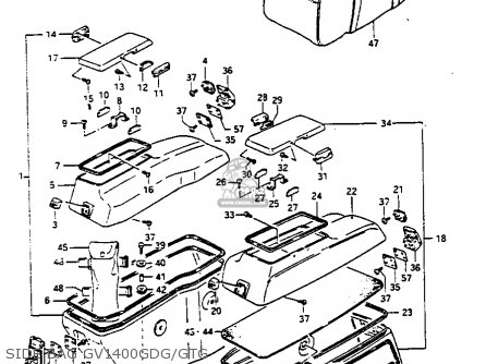 SIDE BAG GV1400GDG/GTG - GV1400GC 1987 (H) (E01)