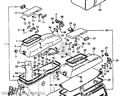 SIDE BAG GV1400GCG - GV1400GC 1987 (H) (E01)
