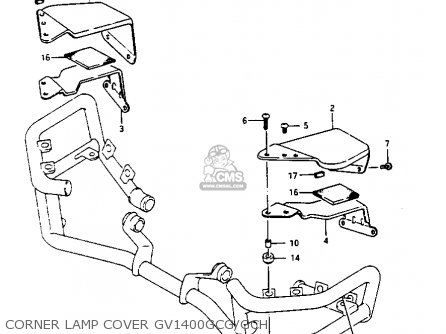 CORNER LAMP COVER GV1400GCG/GCH - GV1400GC 1987 (H) (E01)