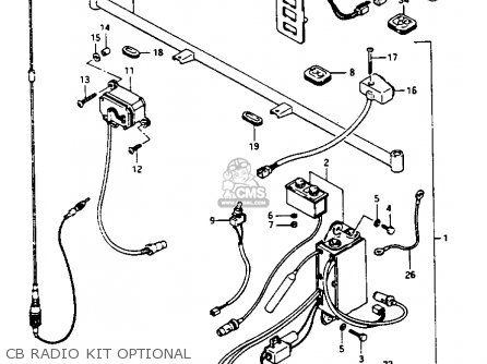CB RADIO KIT OPTIONAL - GV1400GC 1987 (H) (E01)