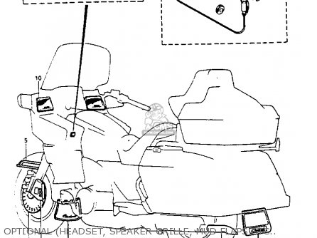 OPTIONAL (HEADSET, SPEAKER GRILLE, MUD FLAPS ETC...) - GV1400GC 1987 (H) (E01)