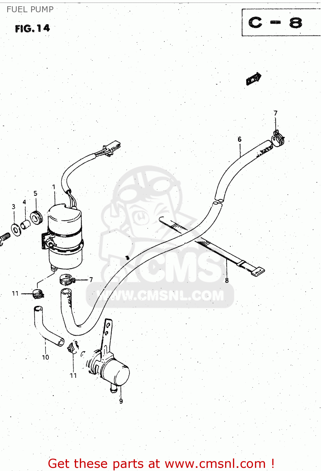 FUEL PUMP GV1400GC 1988 (J) (E01)