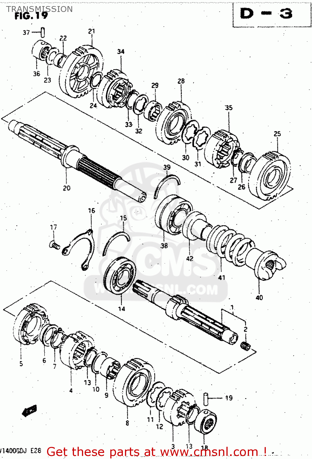 TRANSMISSION GV1400GC 1988 (J) (E01)