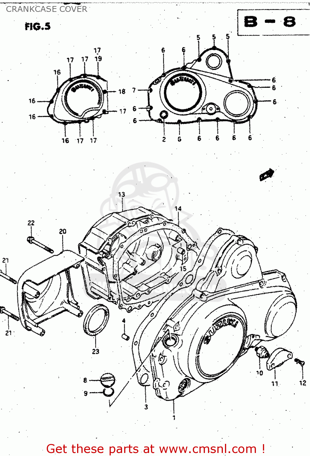 CRANKCASE COVER GV1400GC 1988 (J) (E01)