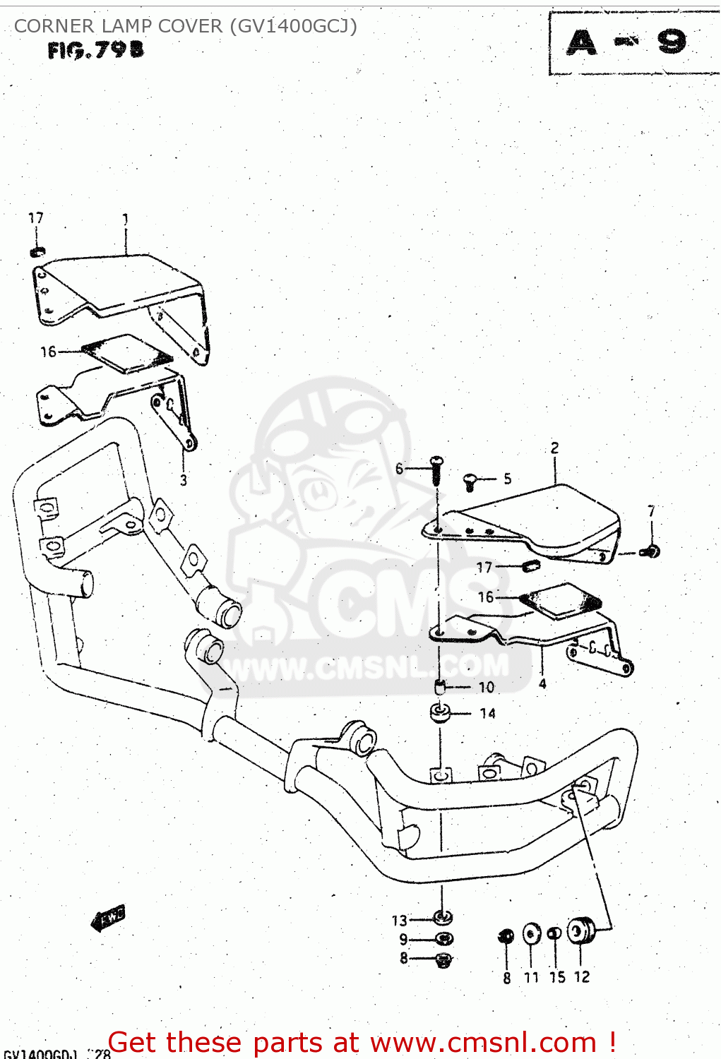 CORNER LAMP COVER (GV1400GCJ) GV1400GC 1988 (J) (E01)