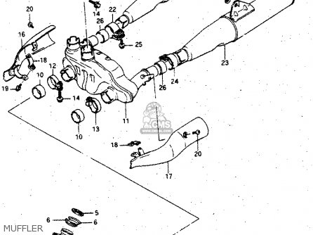 MUFFLER - GV1400GC 1988 (J) (E01)