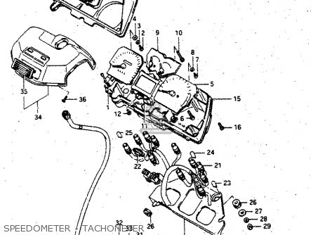 SPEEDOMETER - TACHOMETER - GV1400GC 1988 (J) (E01)