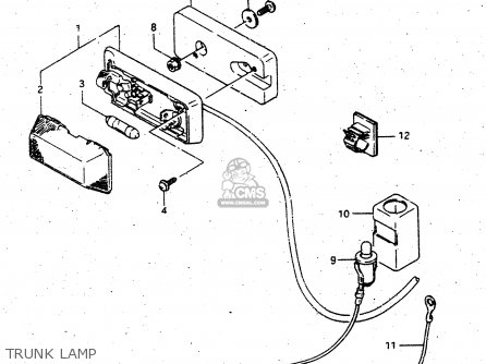 TRUNK LAMP - GV1400GC 1988 (J) (E01)
